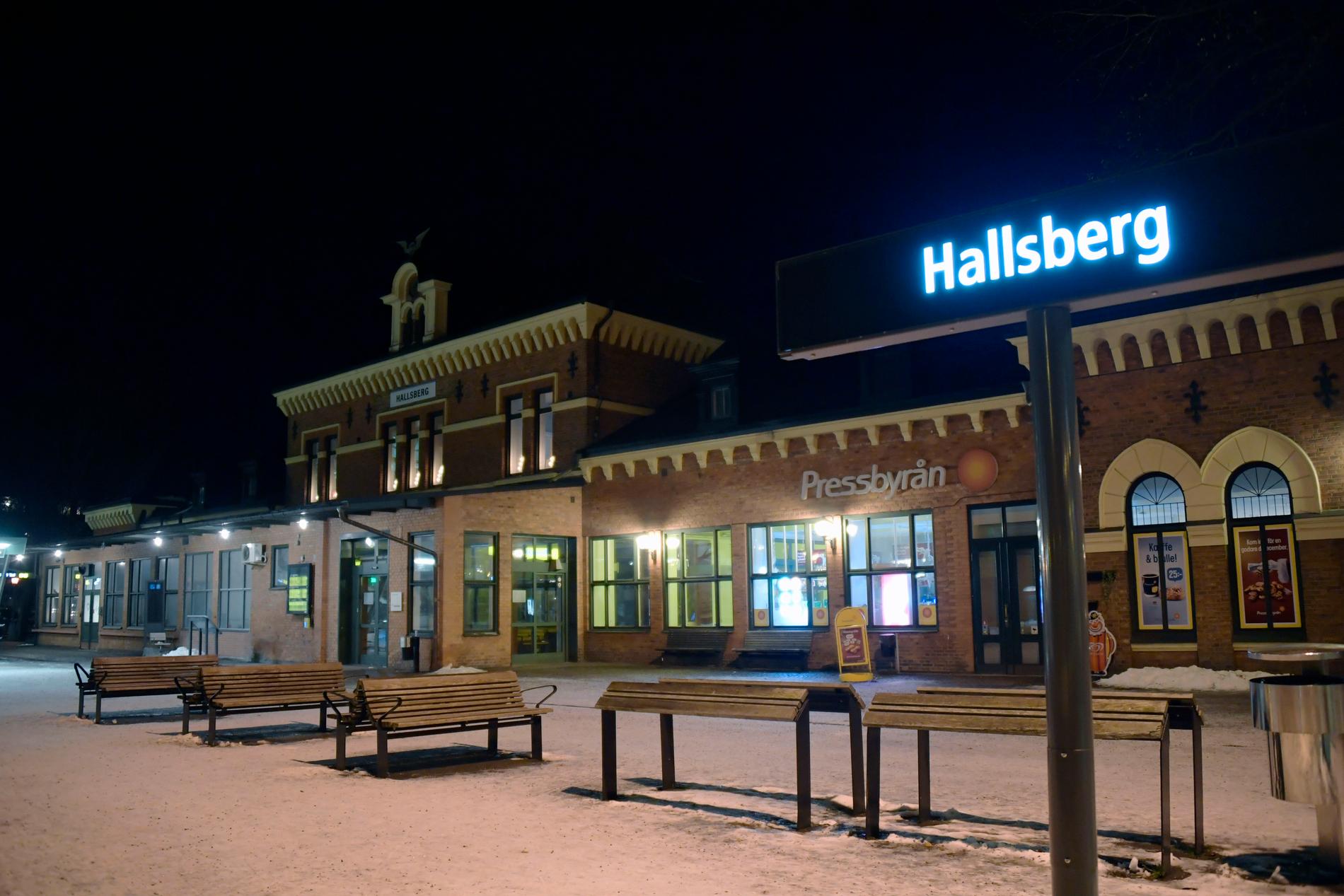 Stationen i Hallsberg. 