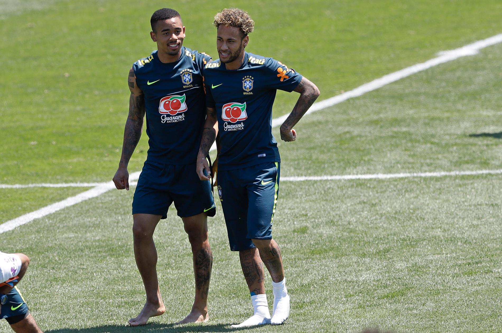 Gabriel Jesus med Neymar