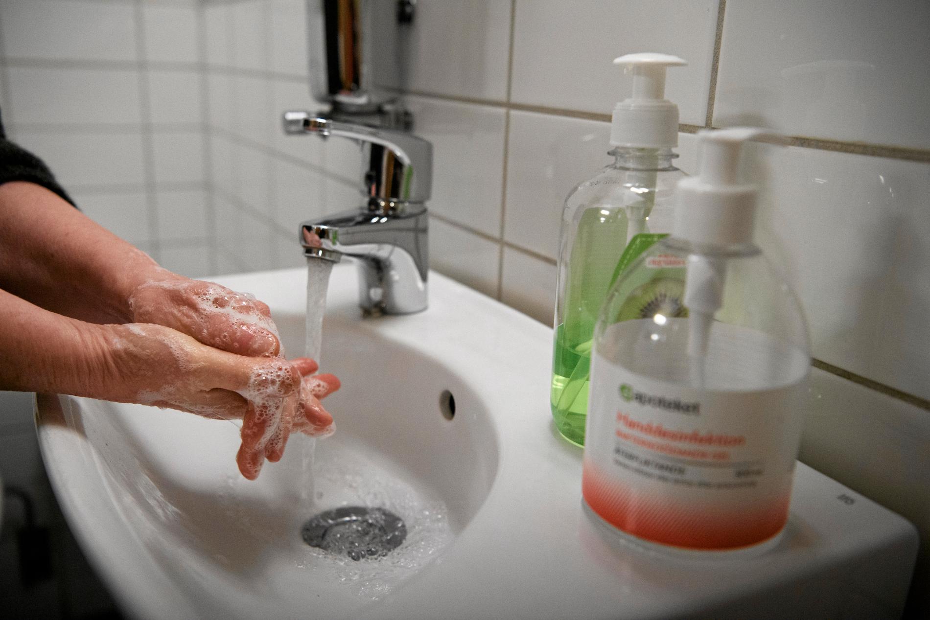 Tvätta händerna noga med tvål och vatten, har det hetat. Hur är det egentligen, undrar Johanna Frändén.