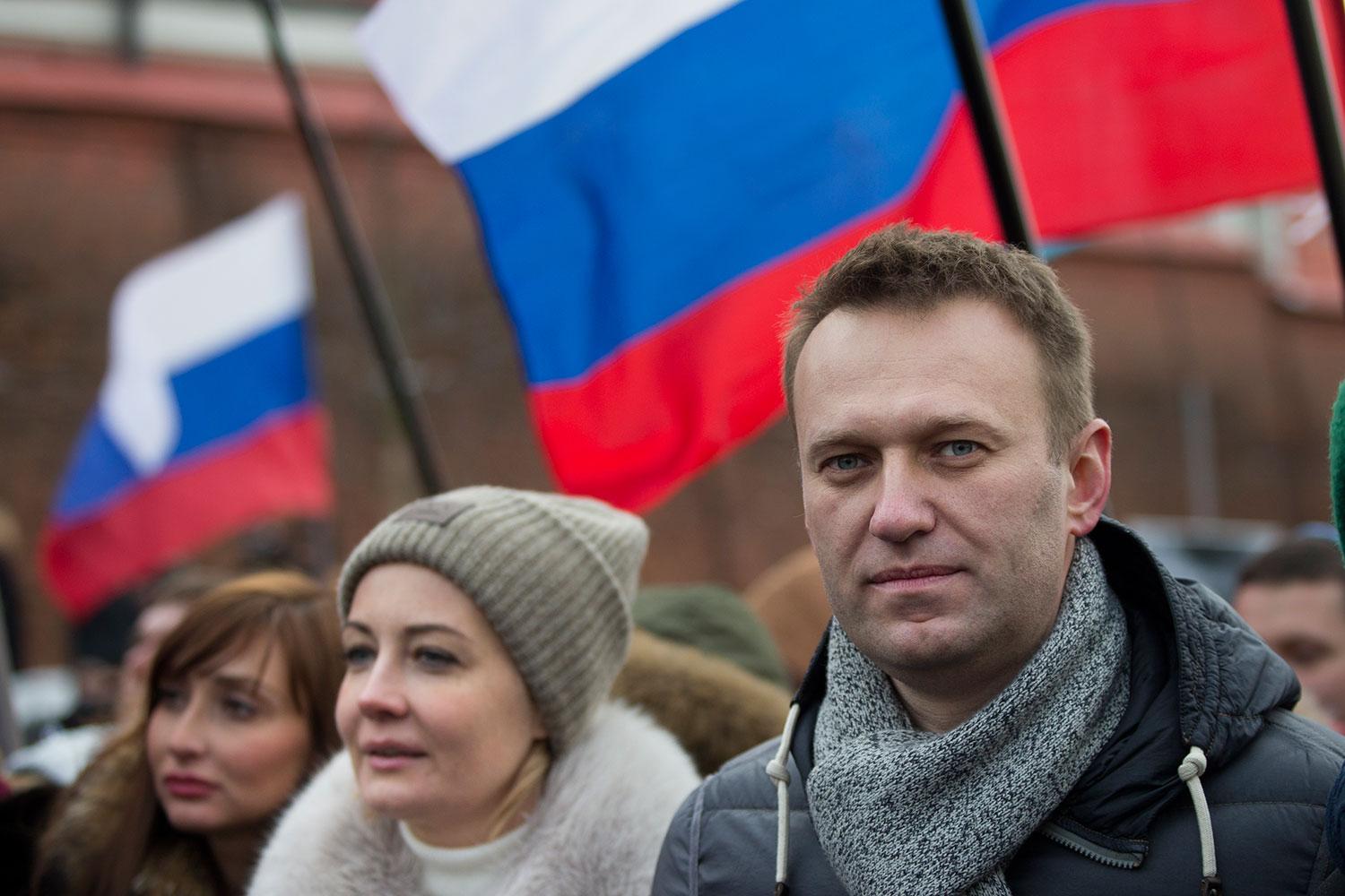 Den ryske oppositionsledaren Aleksej Navalny. Bilden tagen vid ett tidigare tillfälle.