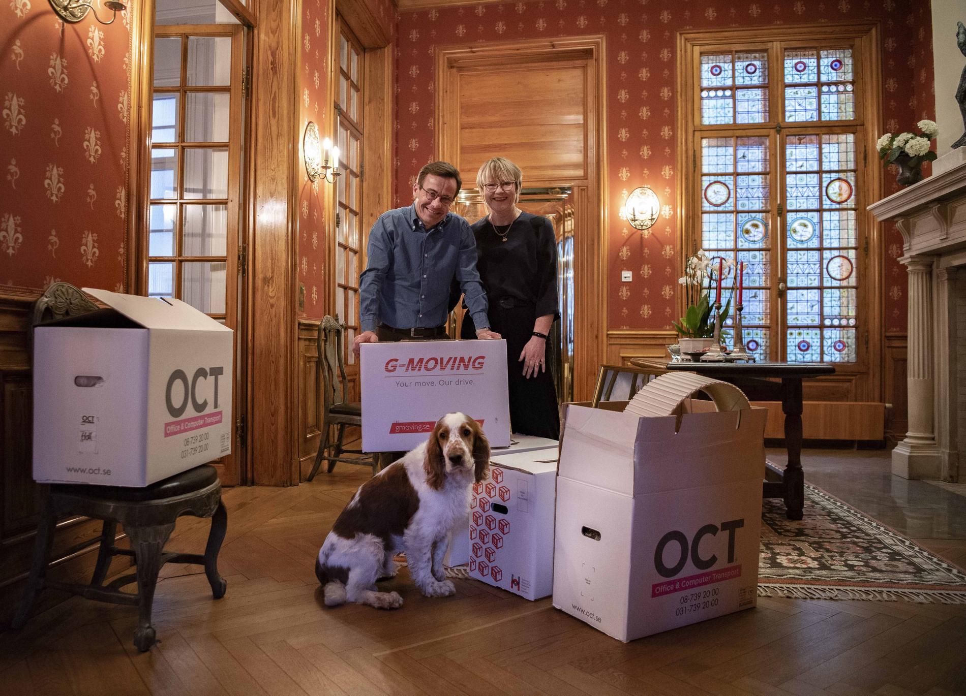 Till sist har Ulf Kristersson och hans familj fått flytta in i Sagerska palatset.
