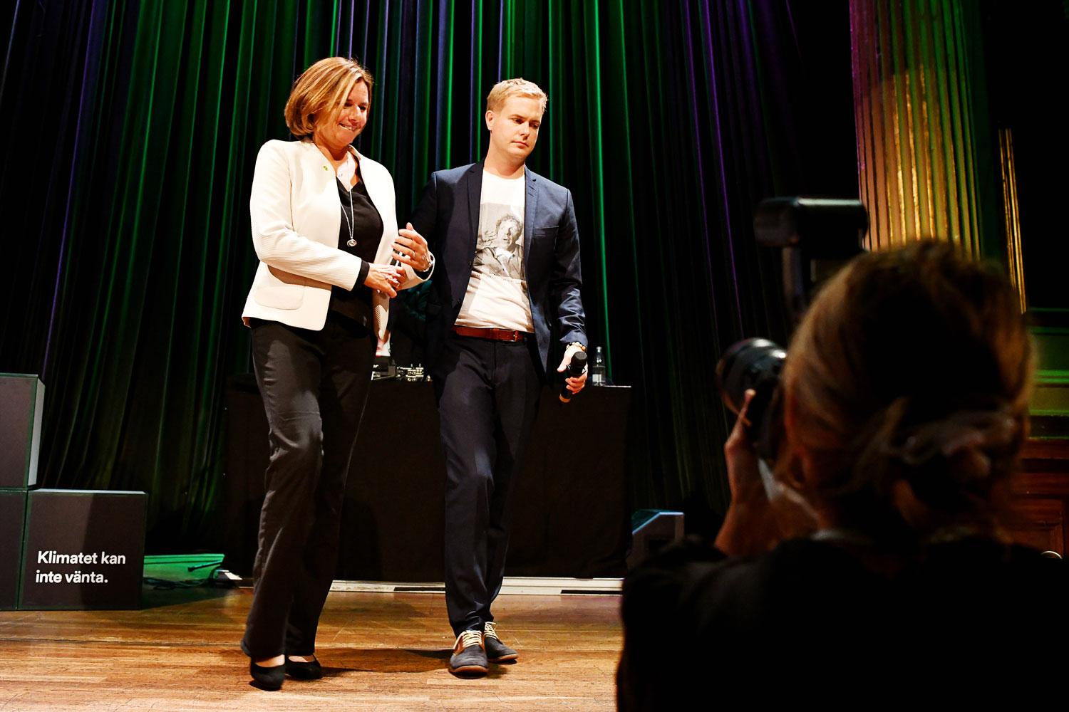 Isabella Lövin och Gustav Fridolin är nuvarande språkrör för Miljöpartiet.