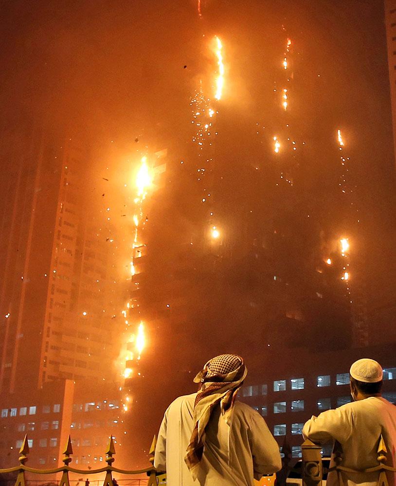 Storbrand i Förenade Arabemiraten.