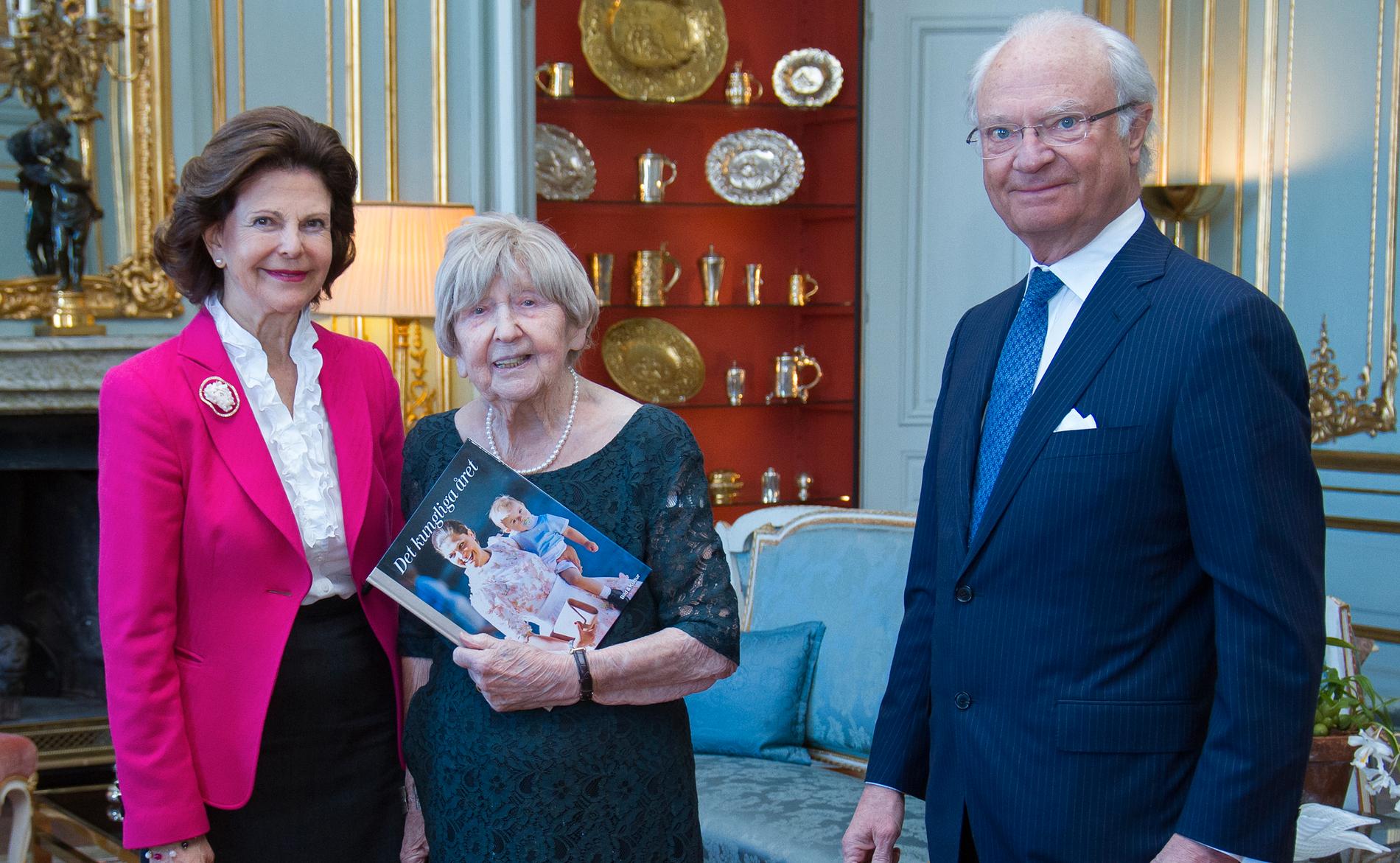  Drottning Silvia, Dagny Carlsson och kung Carl Gustaf 2018.