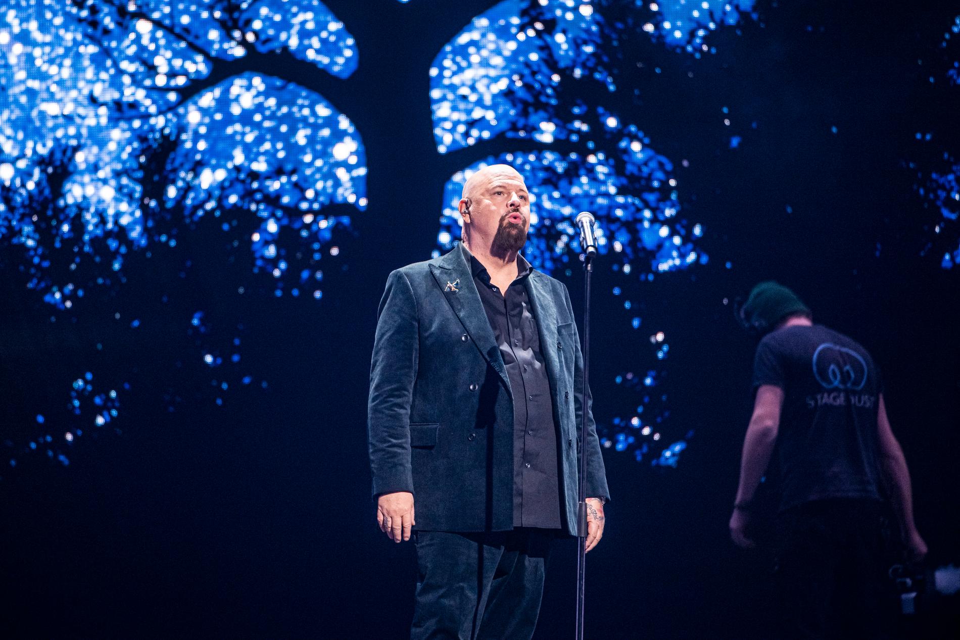 Anders Bagge inför finalen i Melodifestivalen.