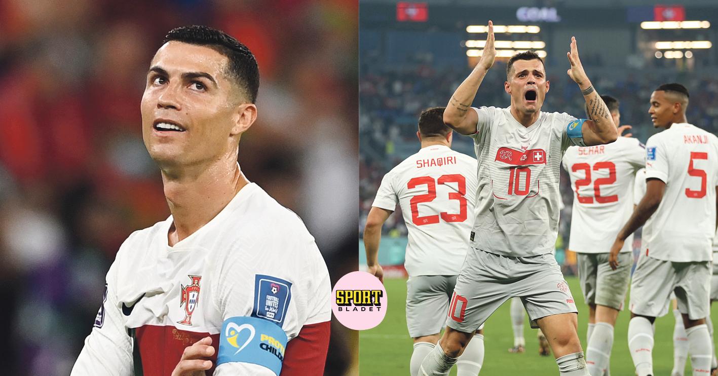 Portugal möter Schweiz i åttondelsfinal i fotbolls-VM 2022.