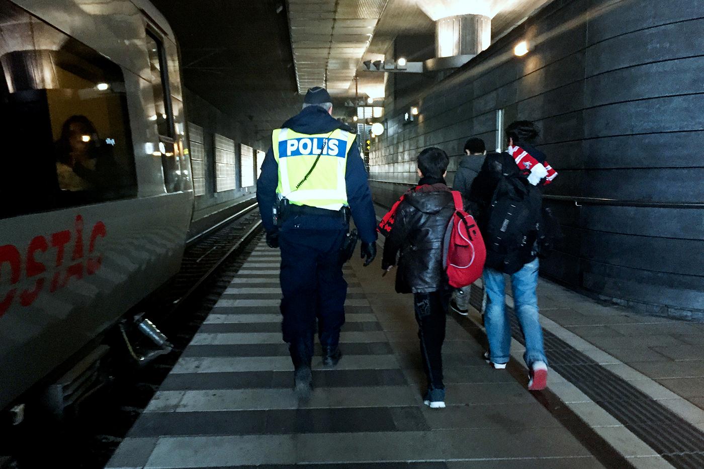 Ensamkommande flyktingbarn i Malmö.