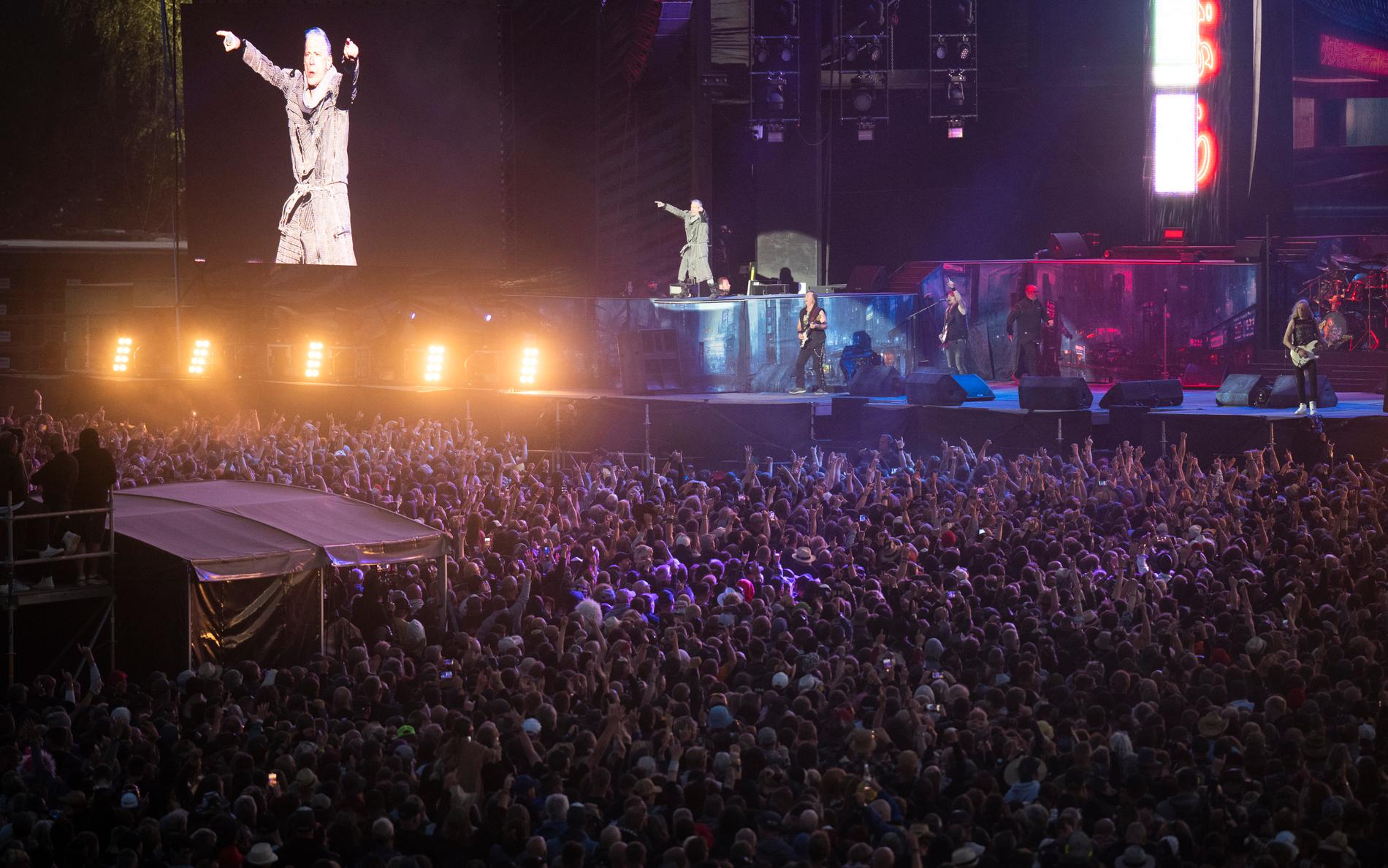 Iron Maiden huvudakt på fredagskvällen på Festival Stage. Sweden Rock Festival 2023.