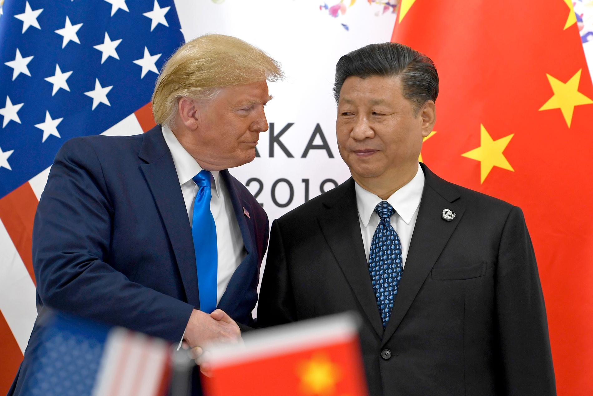 USA är ett av få länder som vågat utmana Kina.