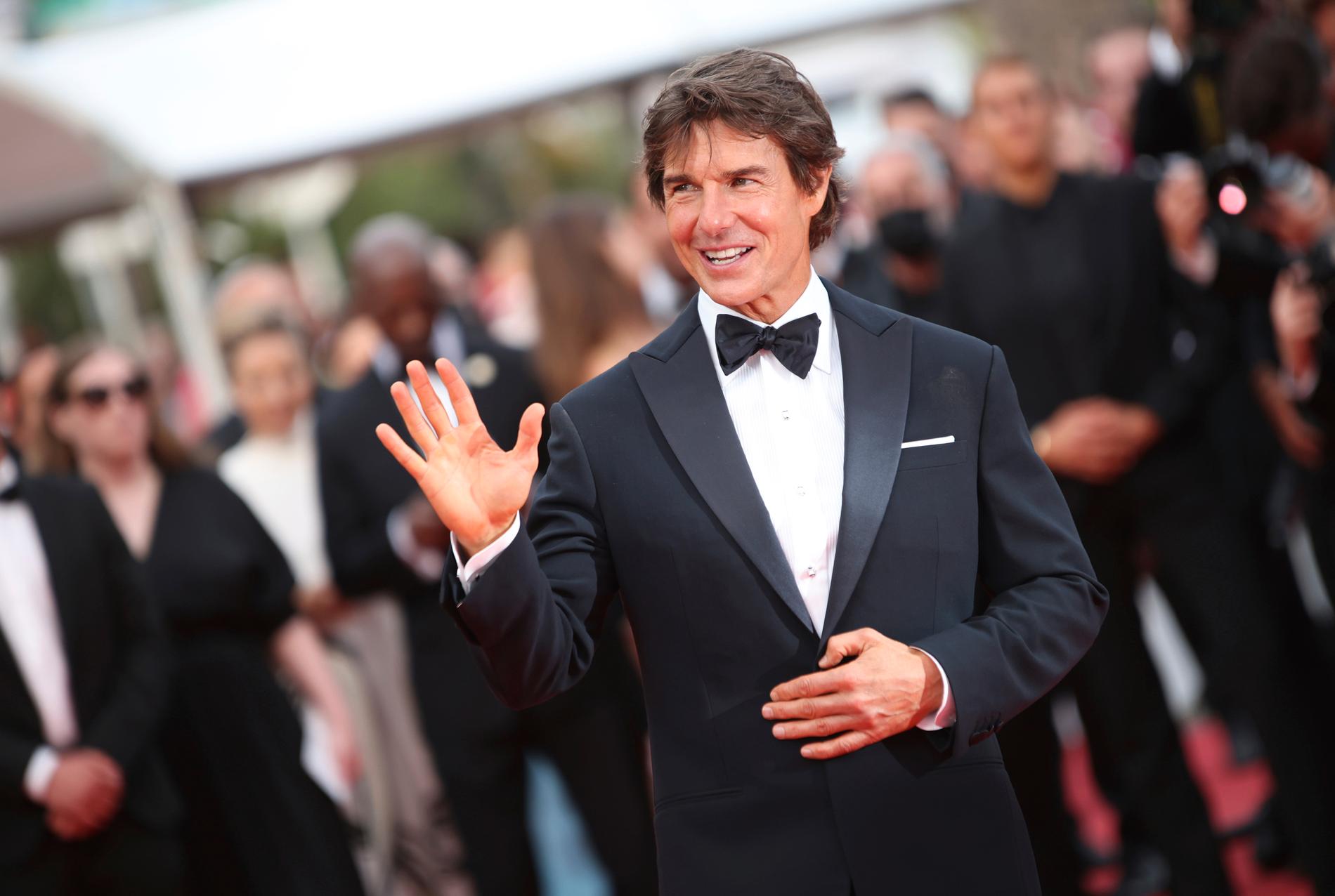 "Allt jag gör är för publiken. Det är ni som har gjort mitt liv", sade Tom Cruise när han hyllades i Cannes inför galapremiären av "Top Gun: Maverick".