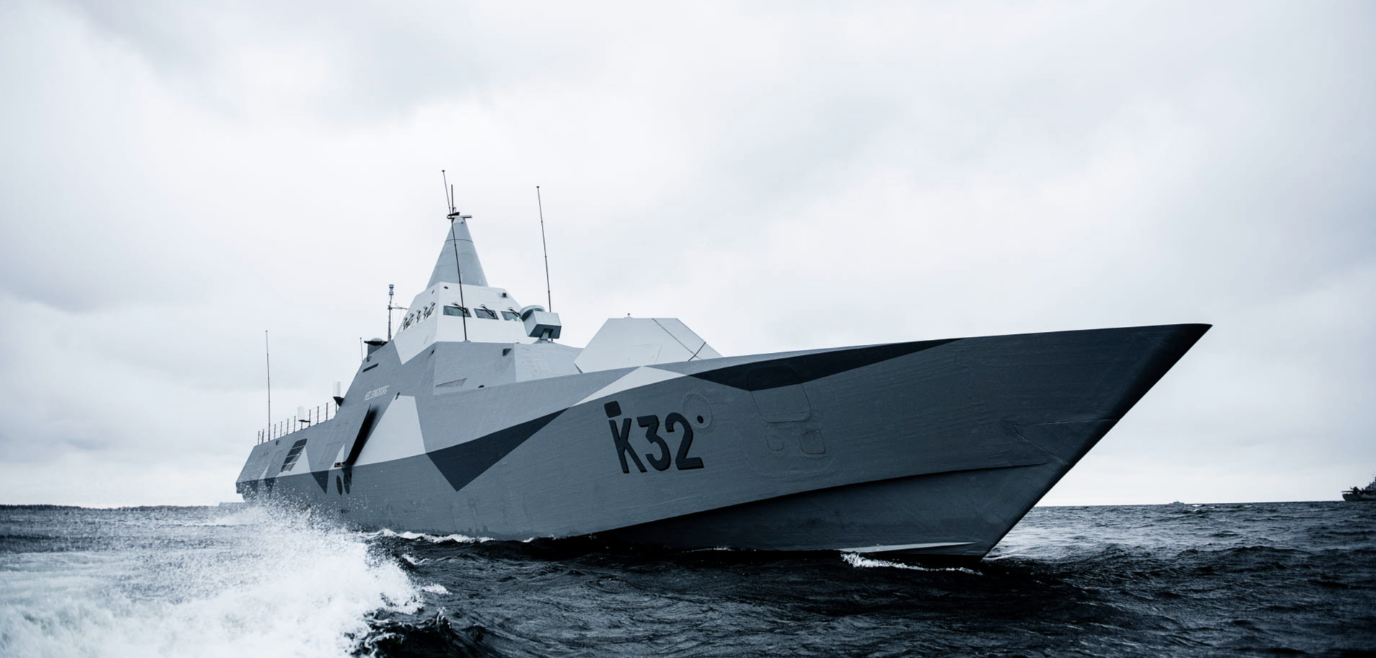 Två svenska korvetter av klass Visby ska vara med på Baltops 22. På bilden HMS Helsingborg.