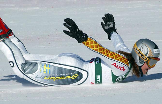 Sälen Ytterligare ett VM-guld blev det 2003, i St Moritz storslalom.