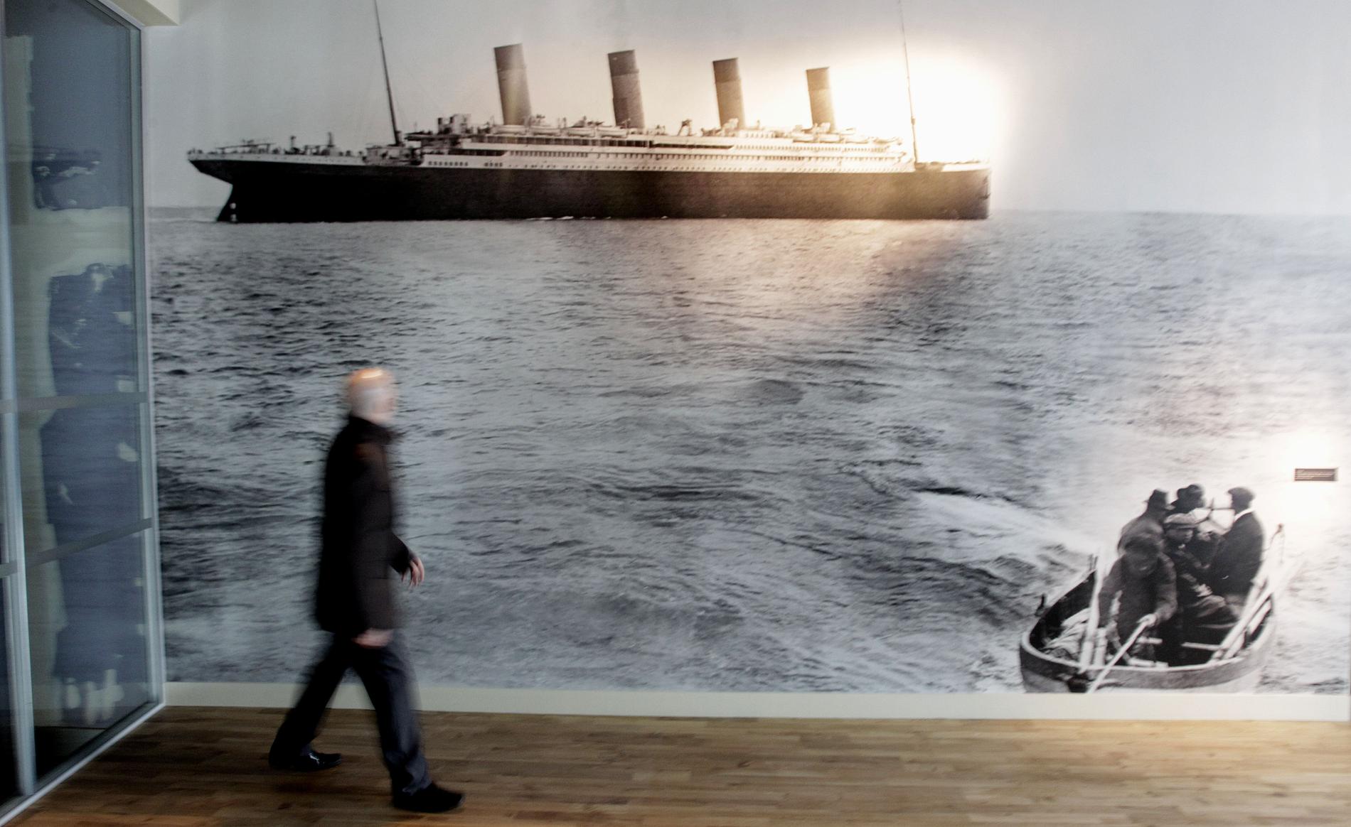 På museet kan du bland annat studera det sista fotografiet av Titanic.