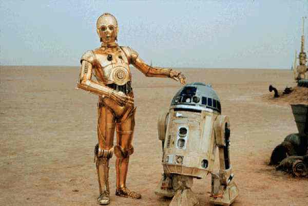 Säg hej till C-3PO och R2-D2.