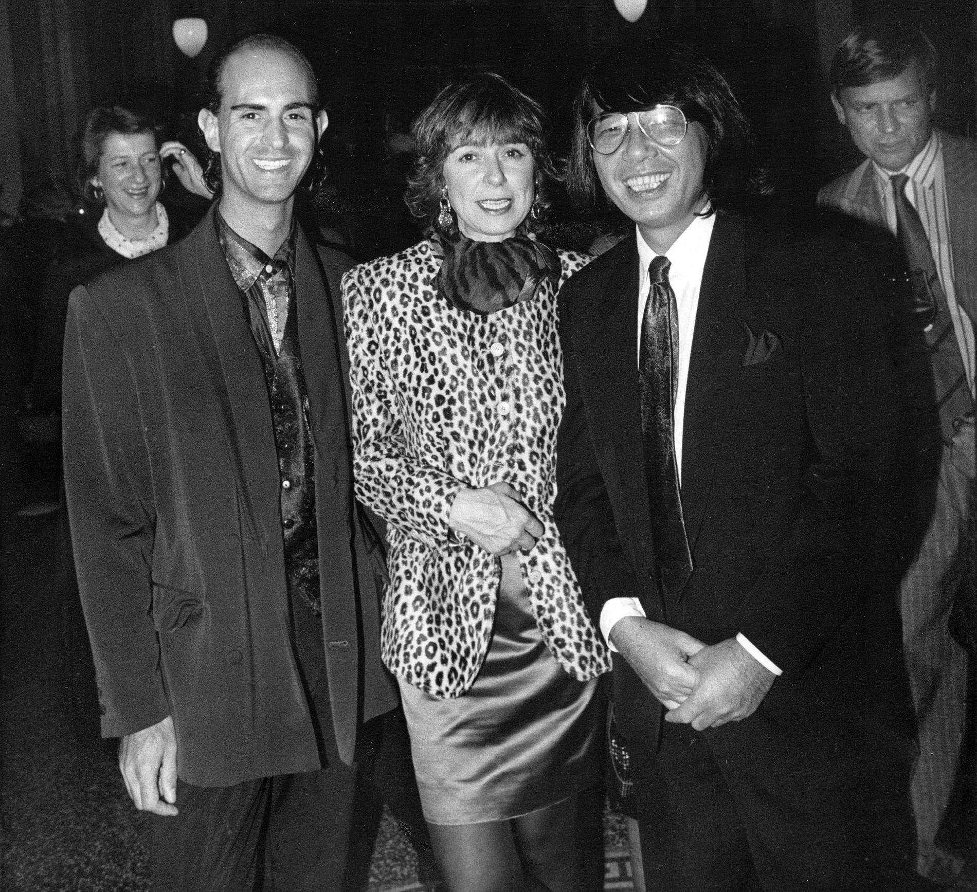  Micael Bindefeld, Ariel de Ravenel och Kenzo Takada 1989.