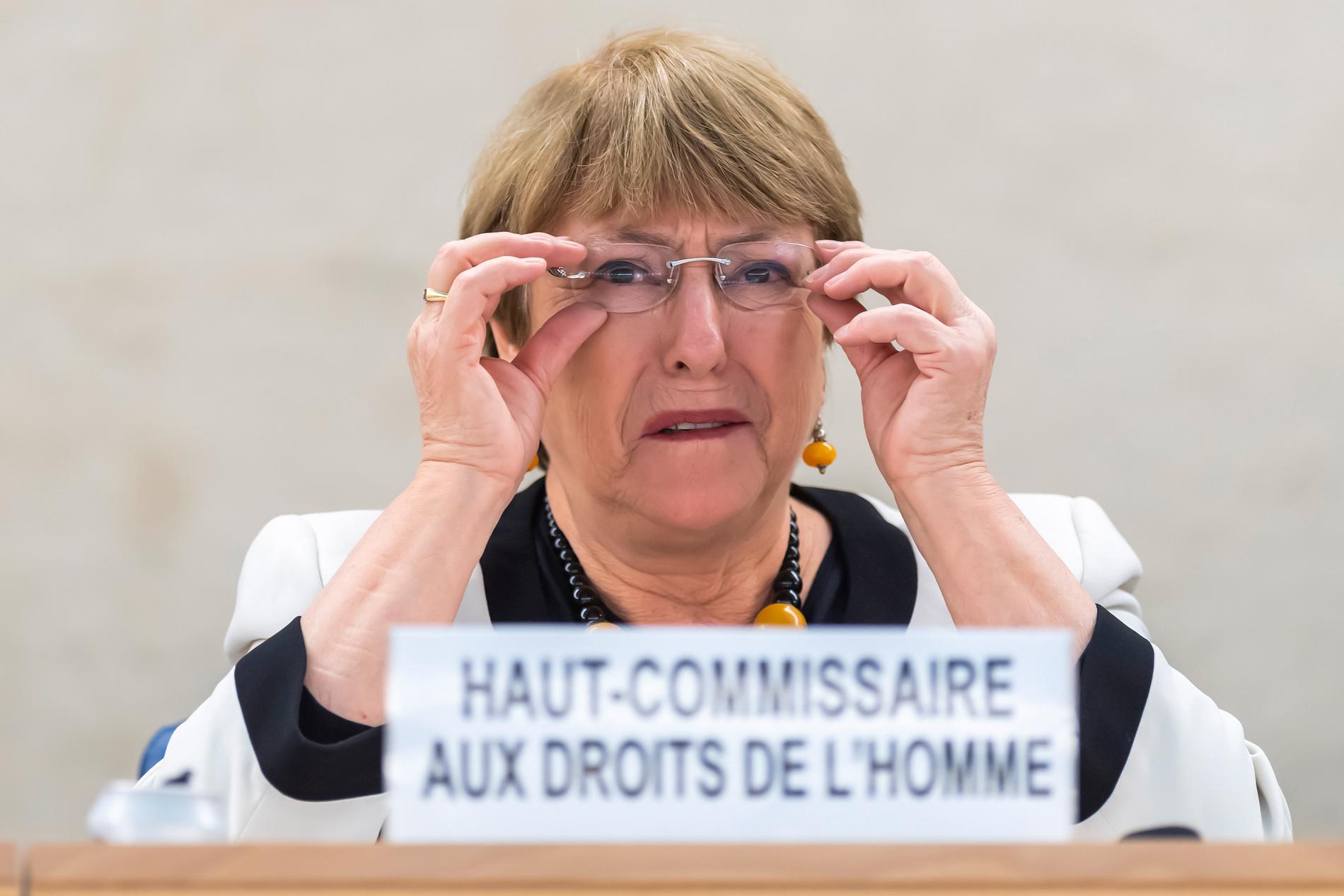 FN:s människorättschef Michelle Bachelet uppmanar länder att överväga att släppa fångar som tillhör riskgrupper för coronaviruset. Arkivbild.