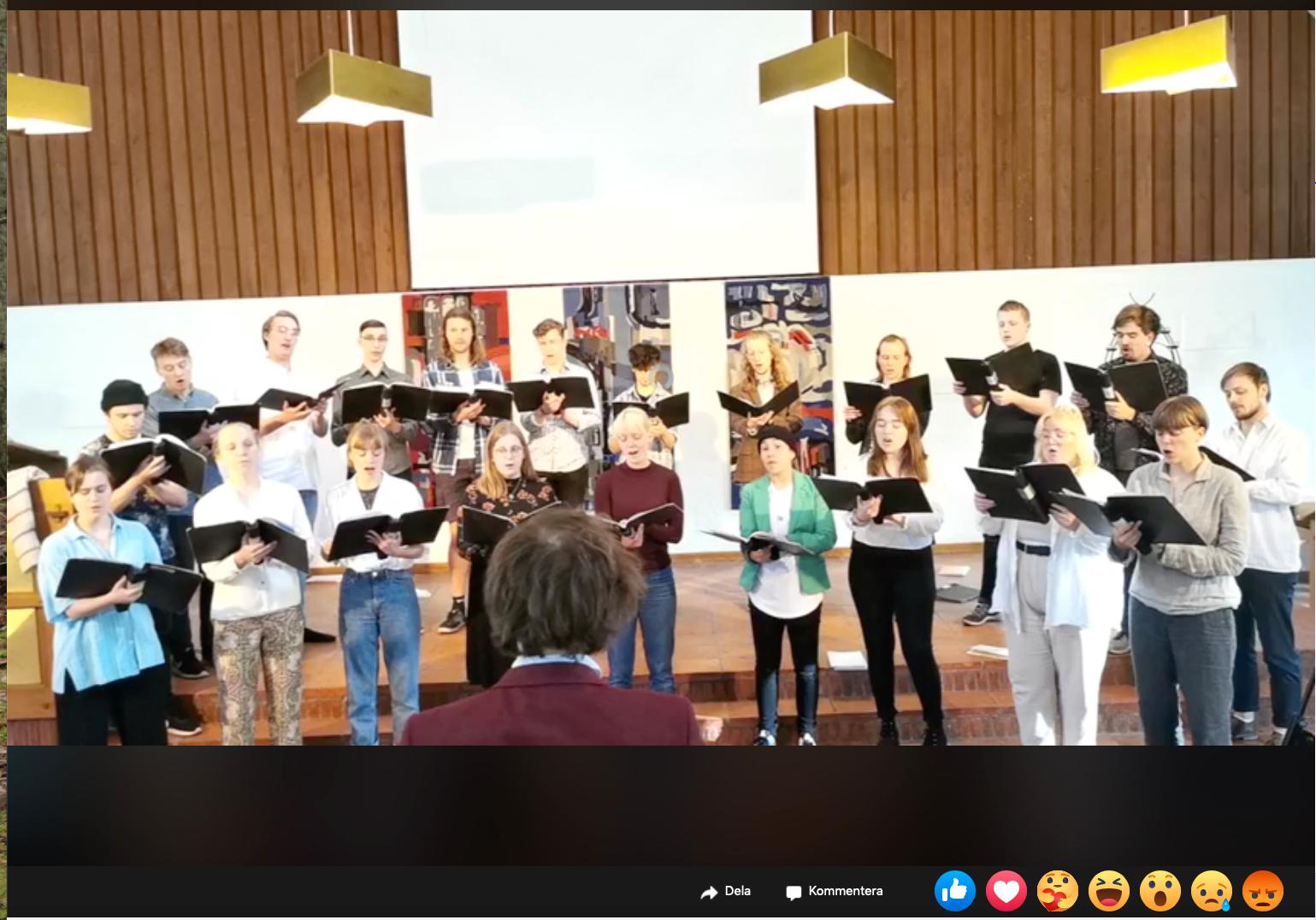 Sjöviks musiklinje fick streama sin traditionella vårkonsert i torsdags via Facebook. På grund av covid-19