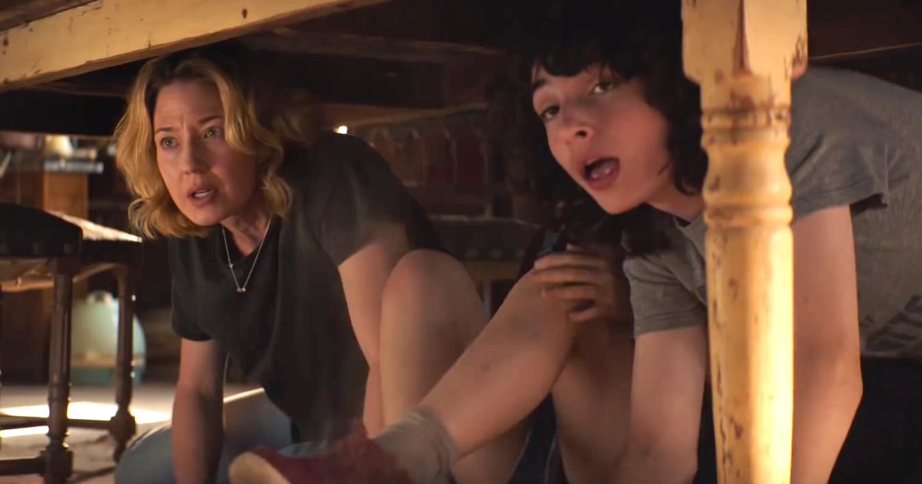 Carrie Coon och Finn Wolfhard i ”Ghostbusters: Afterlife”.