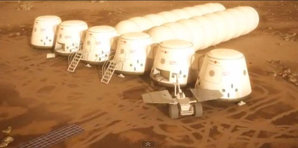 Så här tänker företaget Mars One att rymdbasen ska se ut.