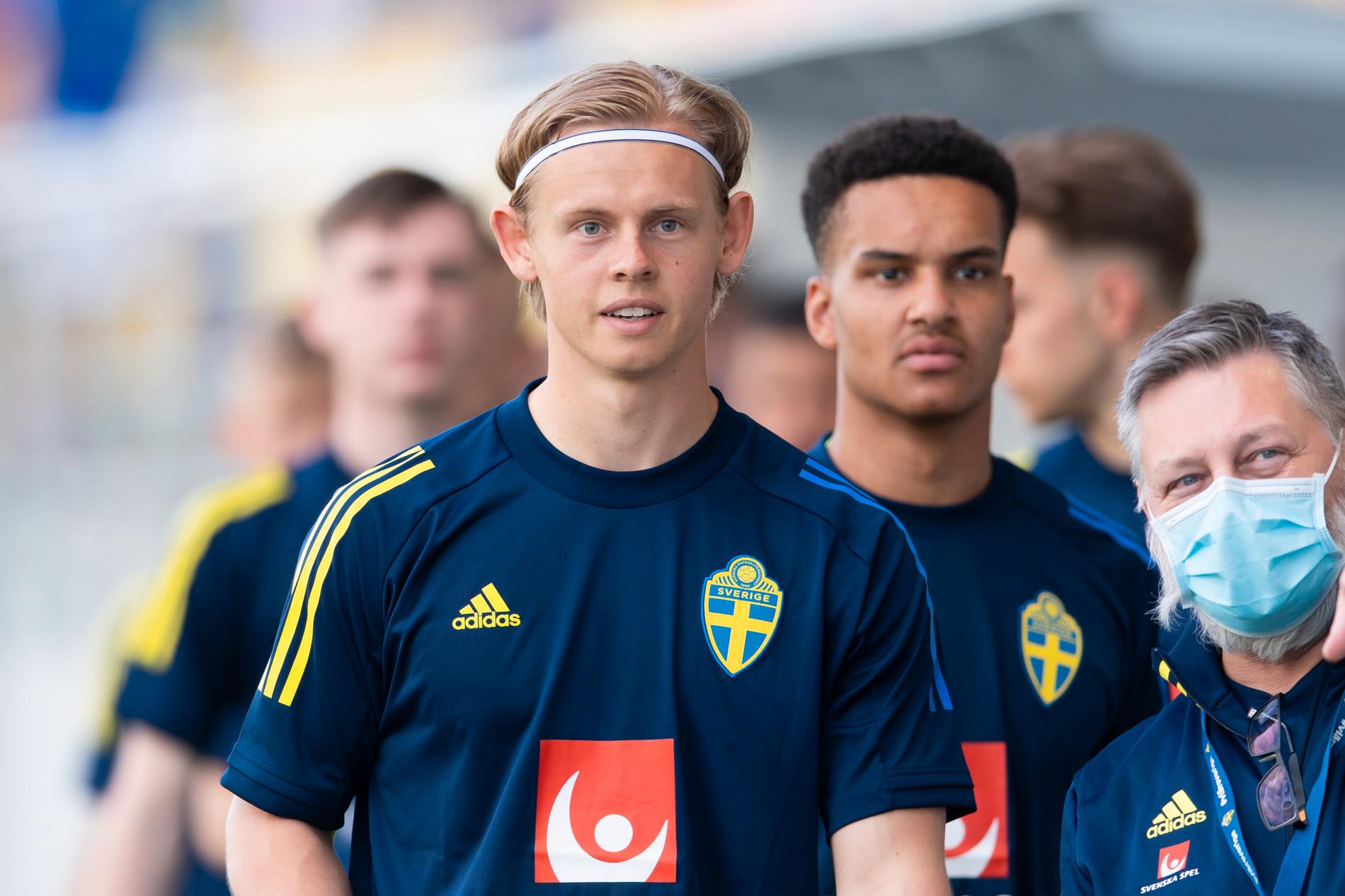 Jakob Tånnander under U21-samlingen med Sverige. 