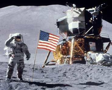 Neil Armstrong på månen 1969.