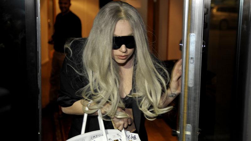 Lady Gaga, under sitt Sverigebesök.