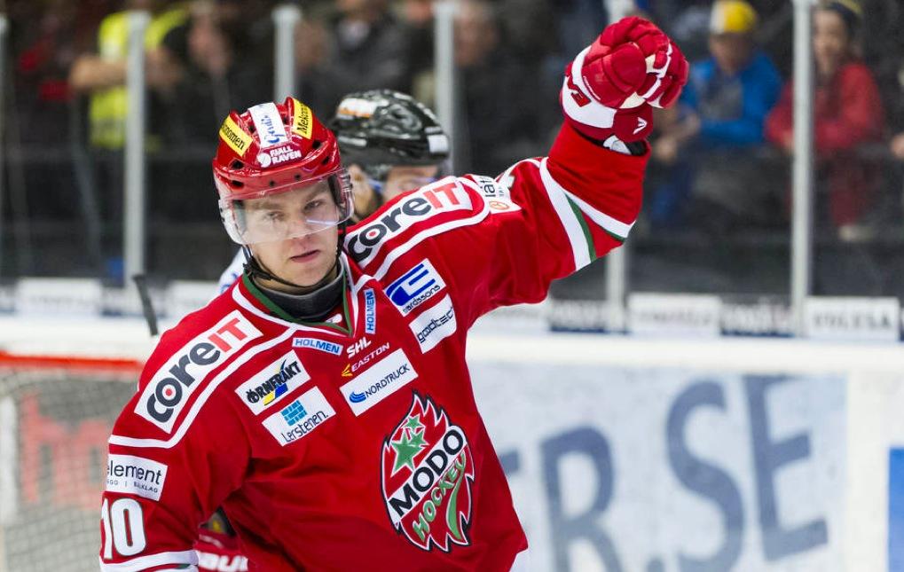 Skröder gjorde två mål i debuten i hockeyettan.