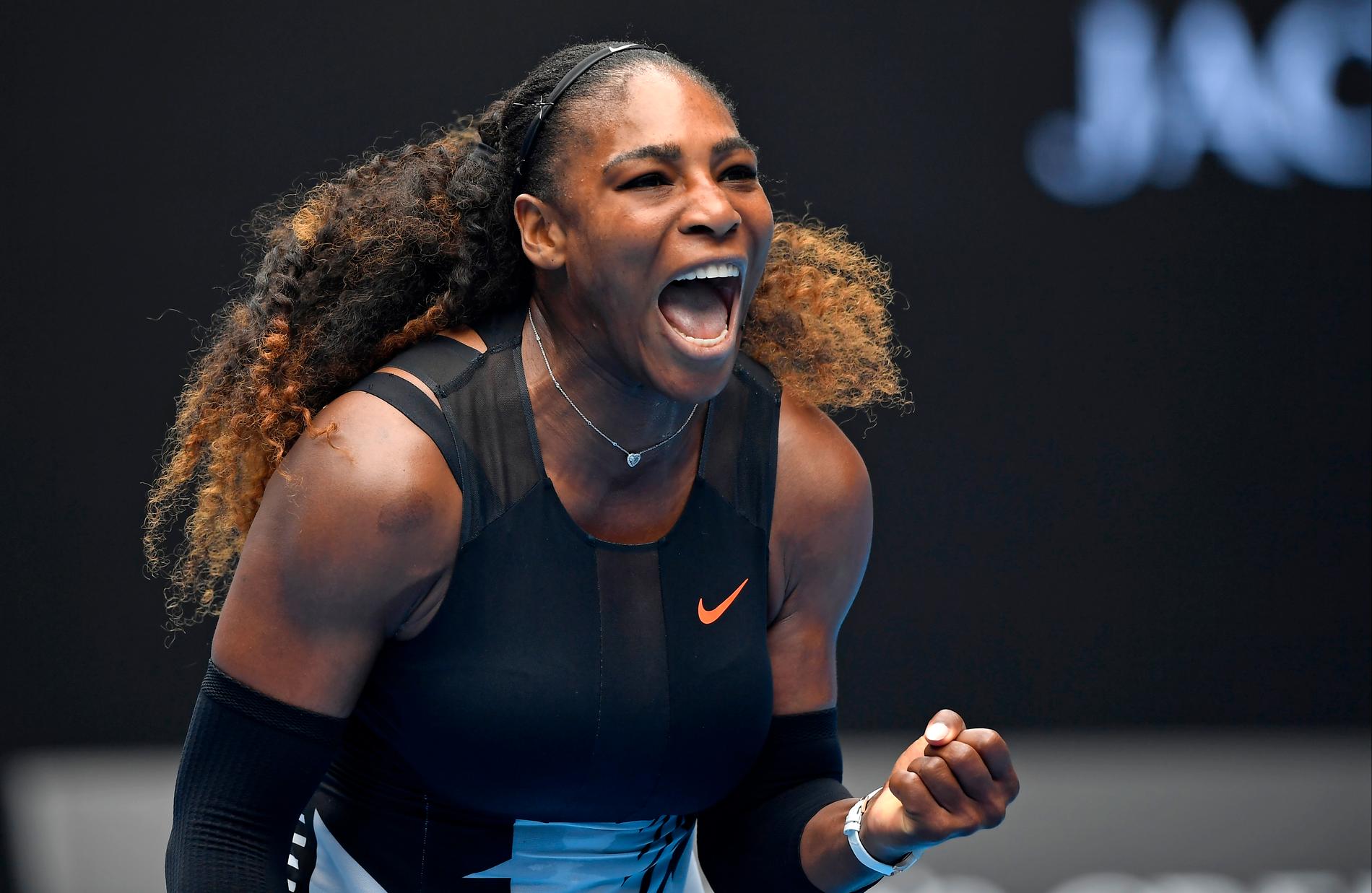 Amerikanskan Serena Williams i Melbourne.