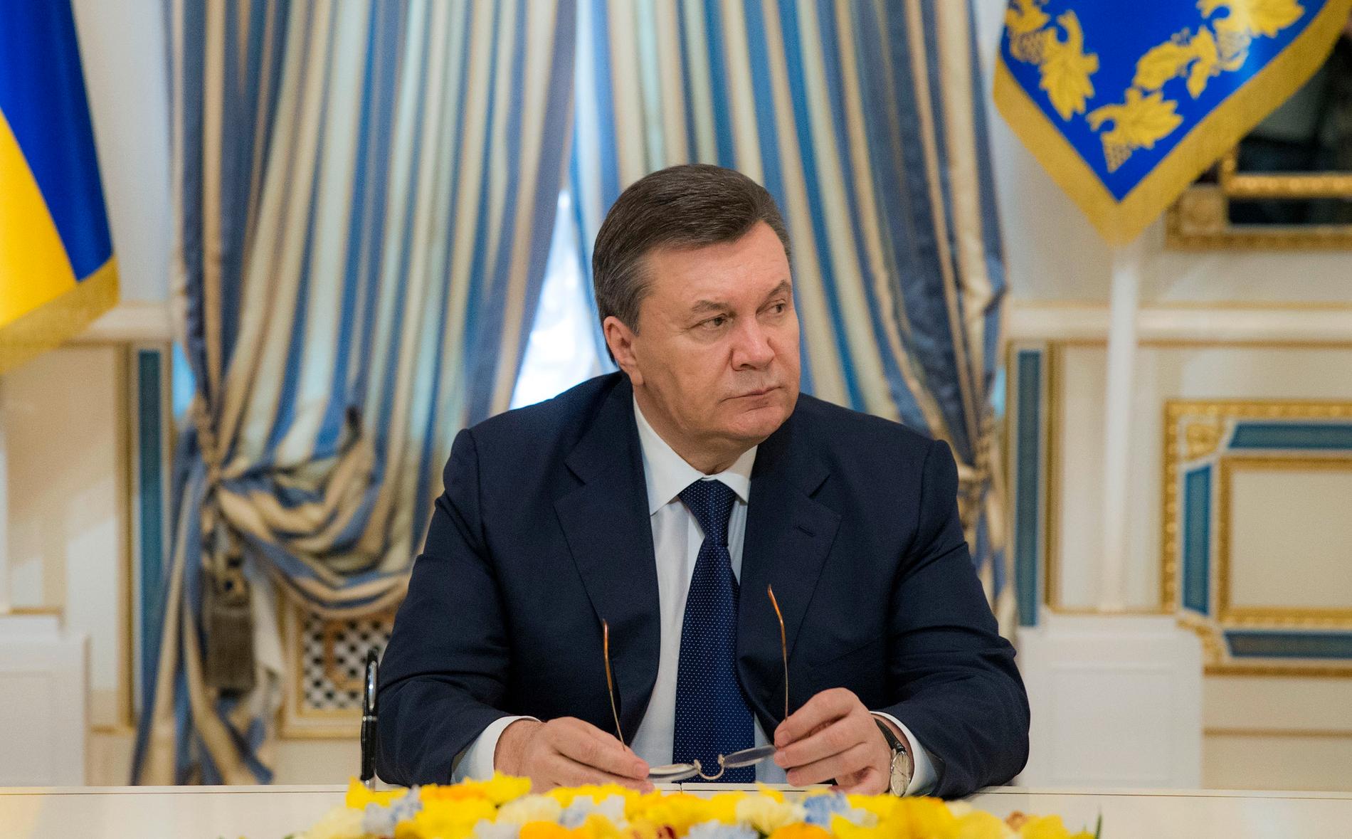 President Viktor Janukovytj flydde Ukraina efter blodbadet under Majdanrevolten. Arkivbild.