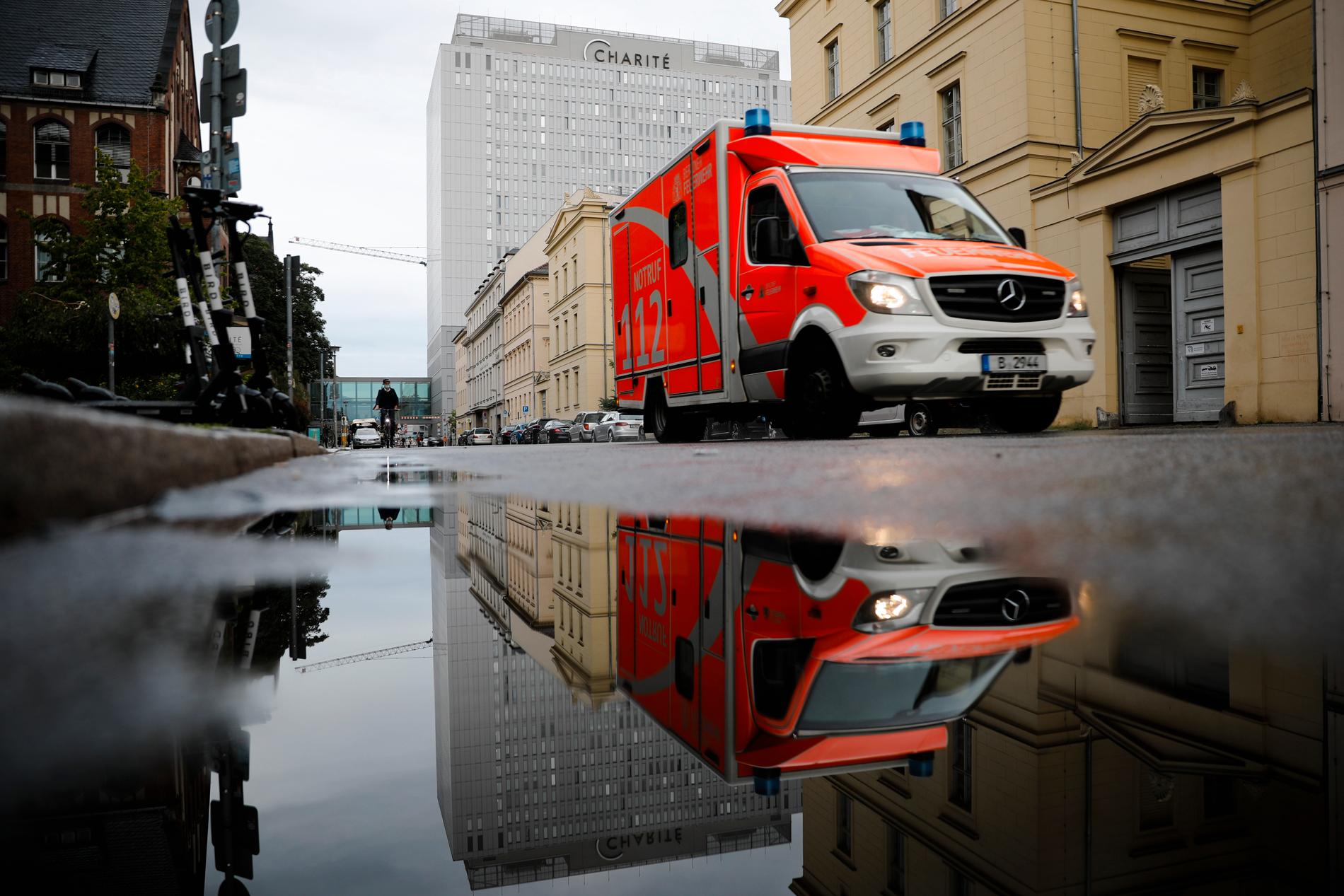 Sjukhuset i Berlin där Aleksej Navalnyj vårdas. Arkivbild.