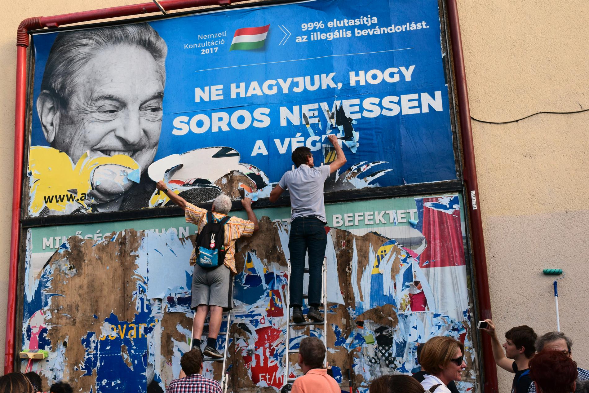 Den ungerska regeringen byggde en stor del av sin valkampanj på att hetsa mot George Soros.