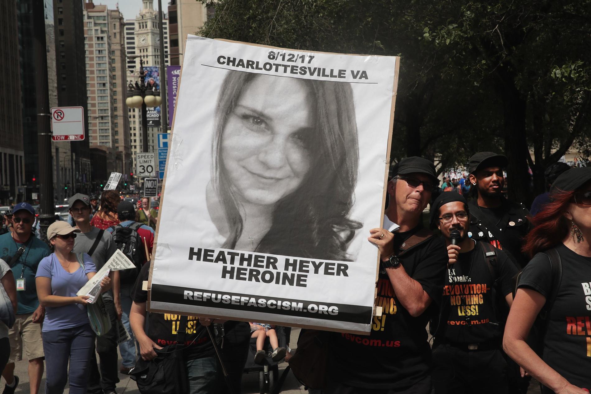 Heather, 32, dog i våldsamheterna i Charlottesville. 