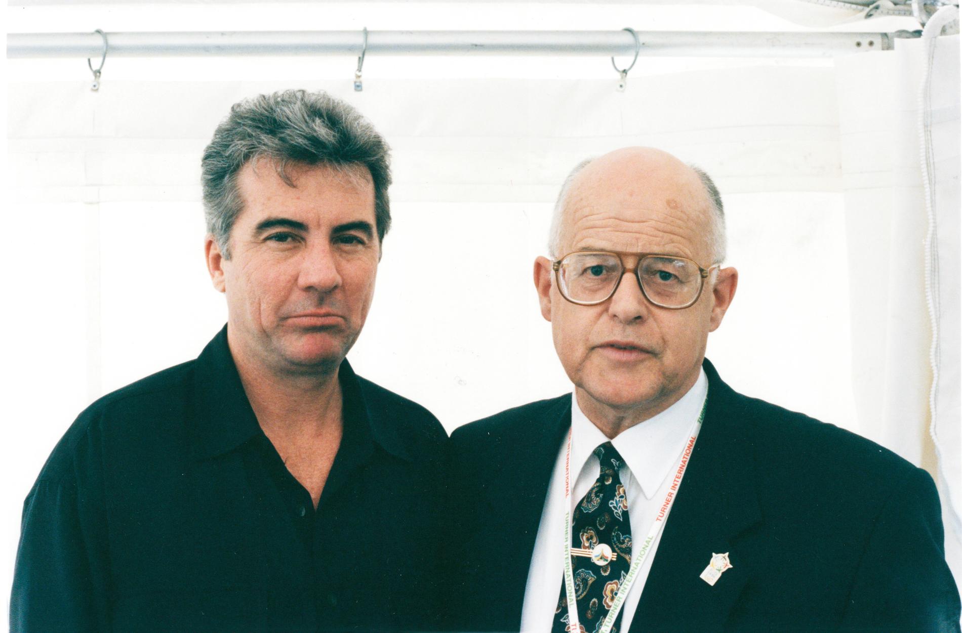 KG Björkman ihop med programledaren John Walsh 1995.