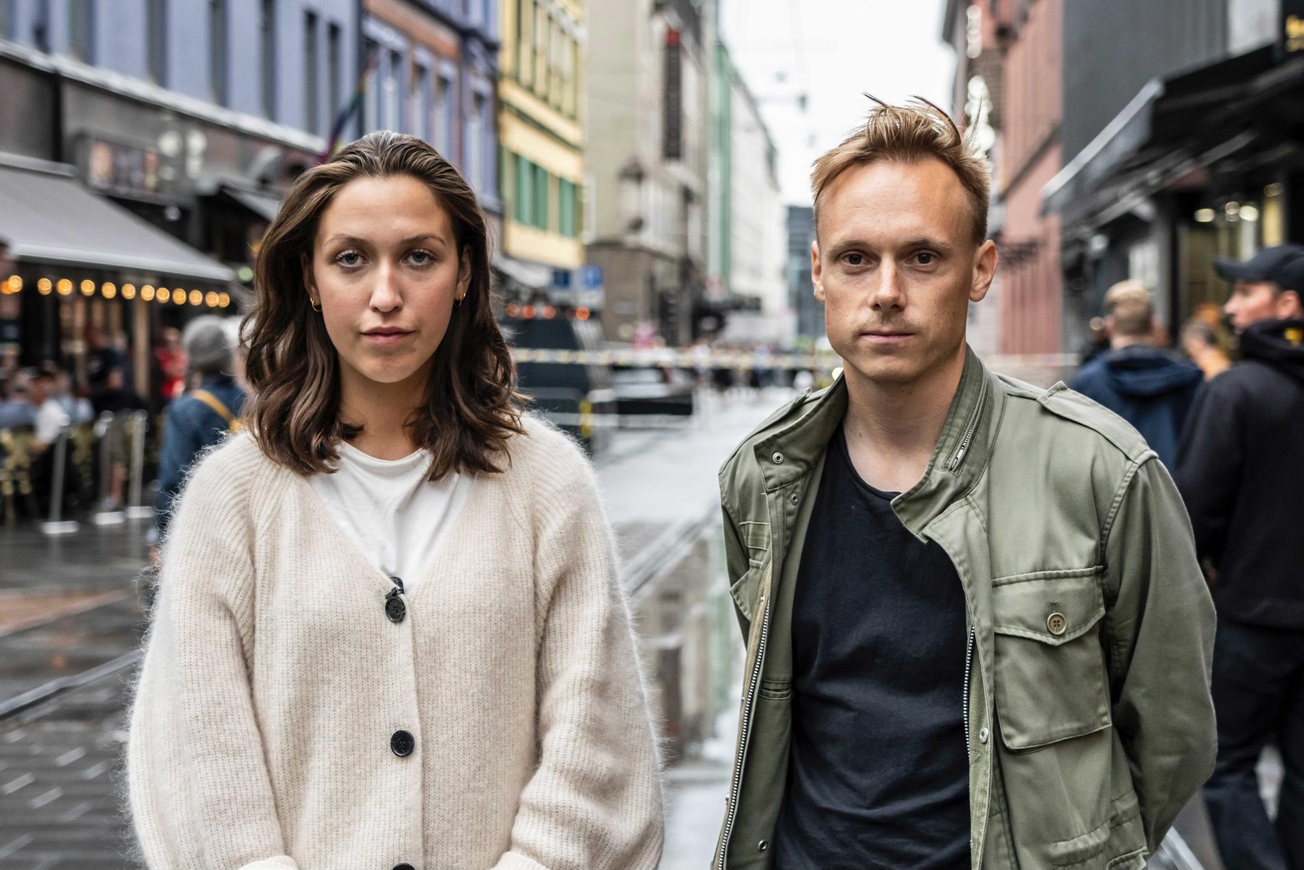 Aftonbladets team i Oslo: Reporter Amanda Hällsten och fotograf Pontus Orre. 
