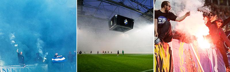 Fans till IFK Göteborg, AIK och IFK Norrköping har använt sig av pyroteknik på läktaren den här säsongen.