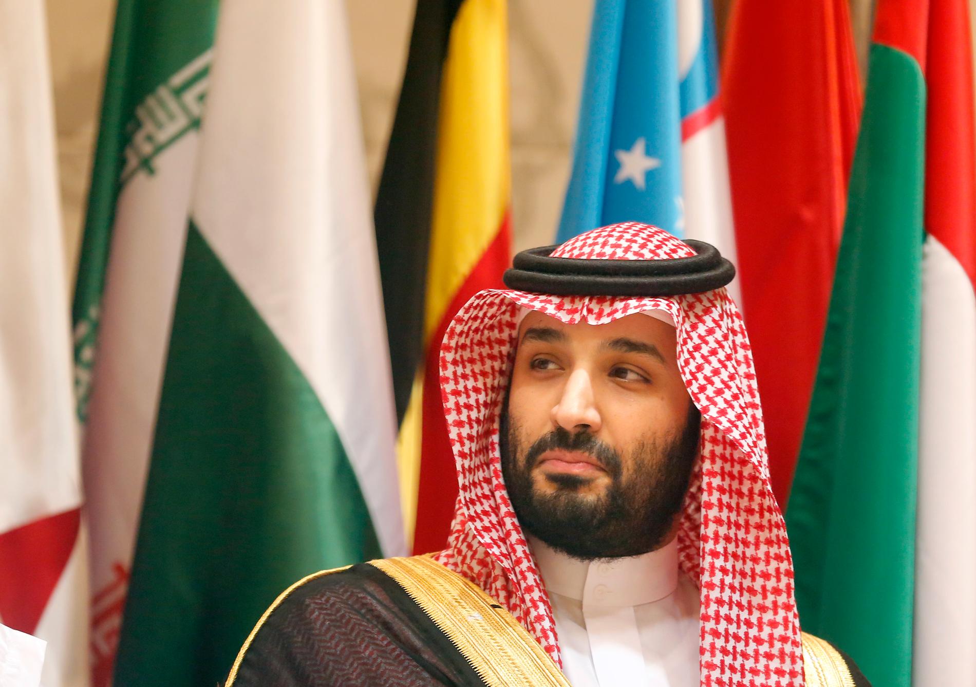 Den saudiska kronprinsen Mohammed bin Salman poserar under ett toppmöte i Mecka tidigare i juni.
