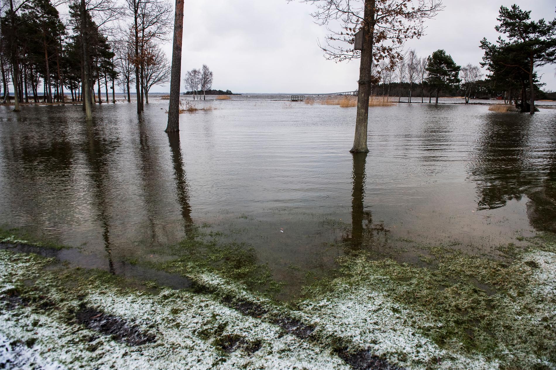 Tidigare översvämning i Kalmar.