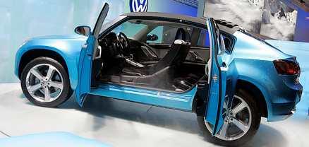 Volkswagen Concept A Snart är den här, lilltouaregen baserad på Golfteknik. Fast riktigt så här kommer den förstår inte att se ut, utan mer som en, just det, som en Touaregbetonad Golf.