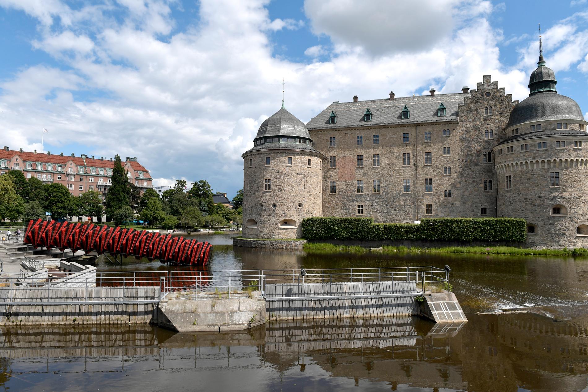 Ljusshowen skulle sättas upp på Örebro slott. Arkivbild.