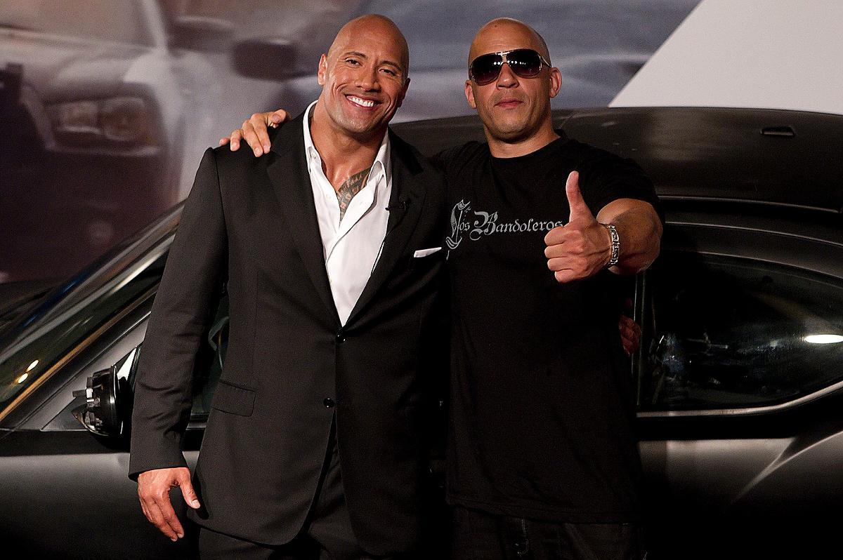 ”The Rock” och Vin Diesel.