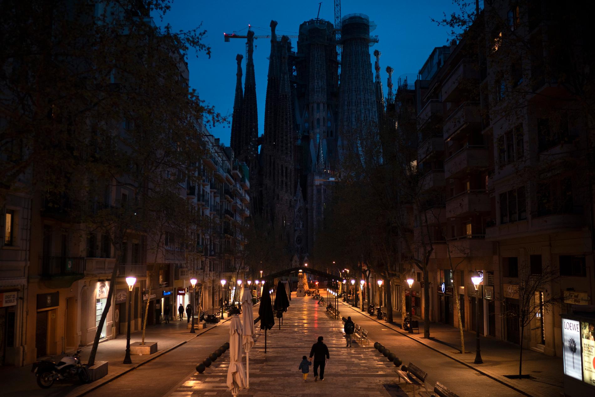 Utsläppen i Barcelona har minskat med 85 procent som en följd av utegångsförbudet i landet. 