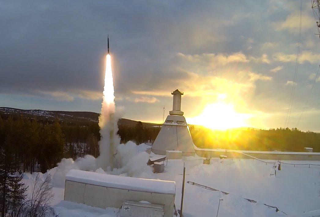 Raketuppskjutning på Esrange 2016. 