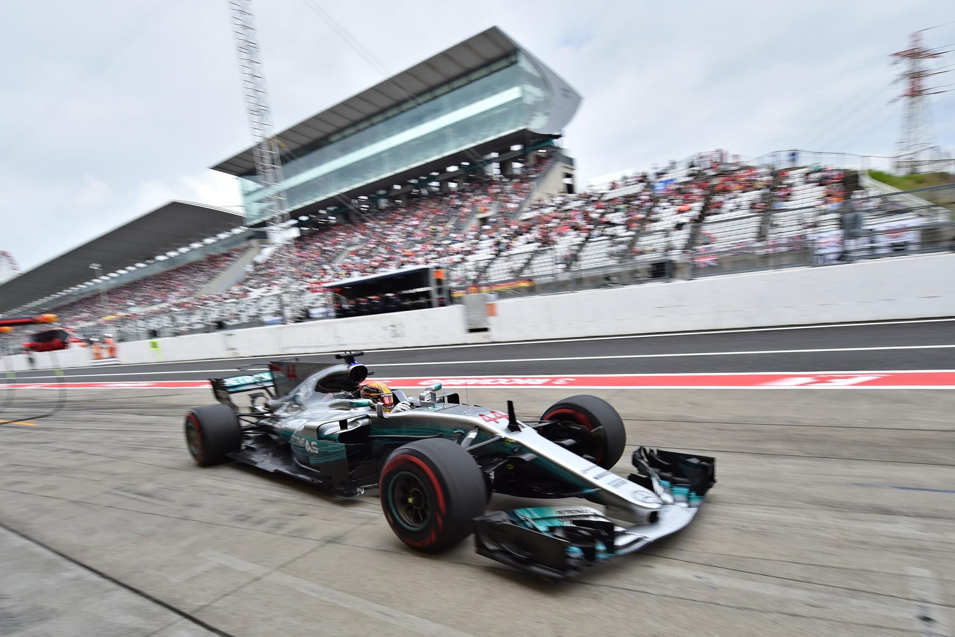Lewis Hamilton har pole position i Japans GP