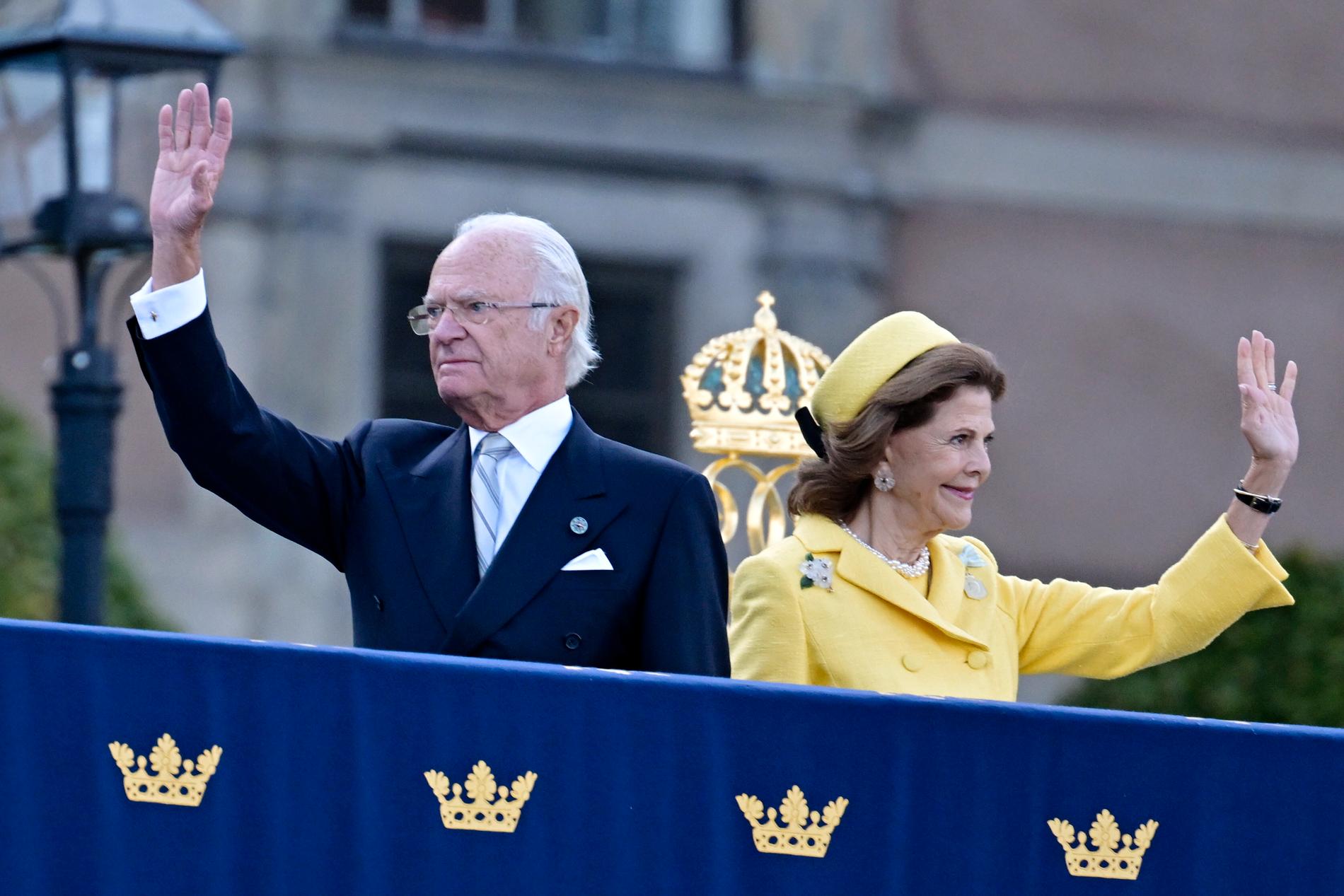 Kung Carl XVI Gustaf och drottning Silvia.