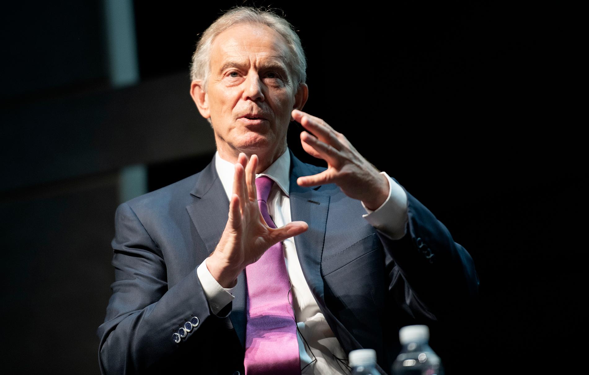 Den brittiske expremiärministern och tidigare Labourledaren Tony Blair. Arkivbild.