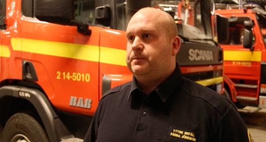 Brandmannen Pärra Jönsson var en av de första på plats efter olyckan.