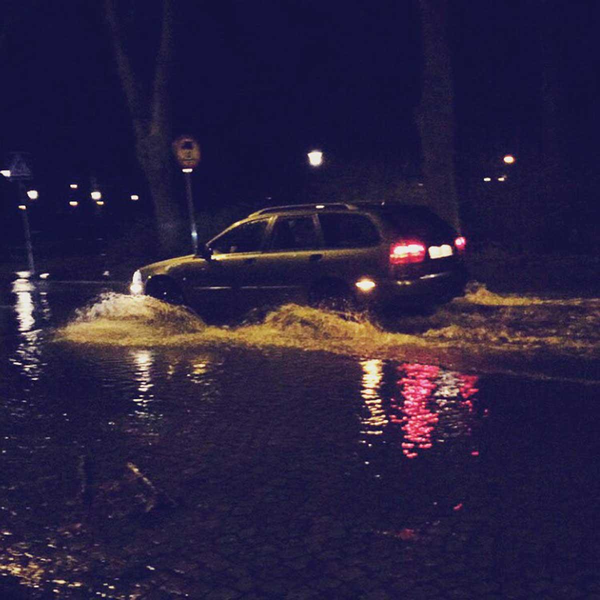 Översvämningar i Landskrona.