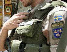 Svenska soldater har agerat rådgivare åt afghanska armén i strid.