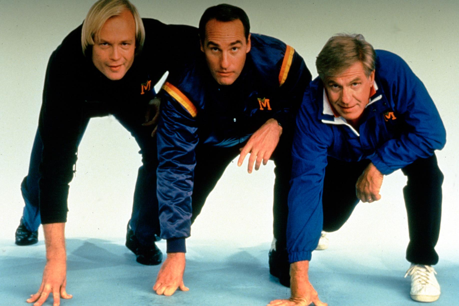 Jerry Van Dyke, längst till höger, i tv-serien ”Coach”