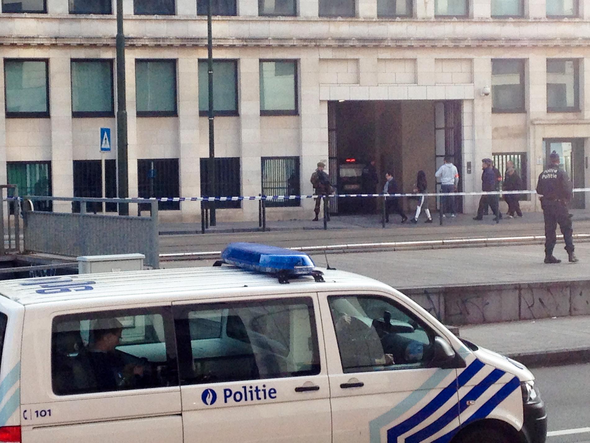 Bryssel 2016: Häktningsförhandlingen mot terroranklagade Osama Krayem och hans kumpaner. Arkivbild.